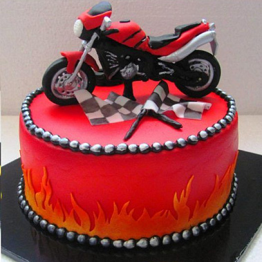 Торт красный мотоцикл купить - юрга.сладкоежкин.рф