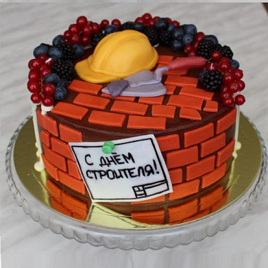 Торт подарок строителю купить - юрга.сладкоежкин.рф